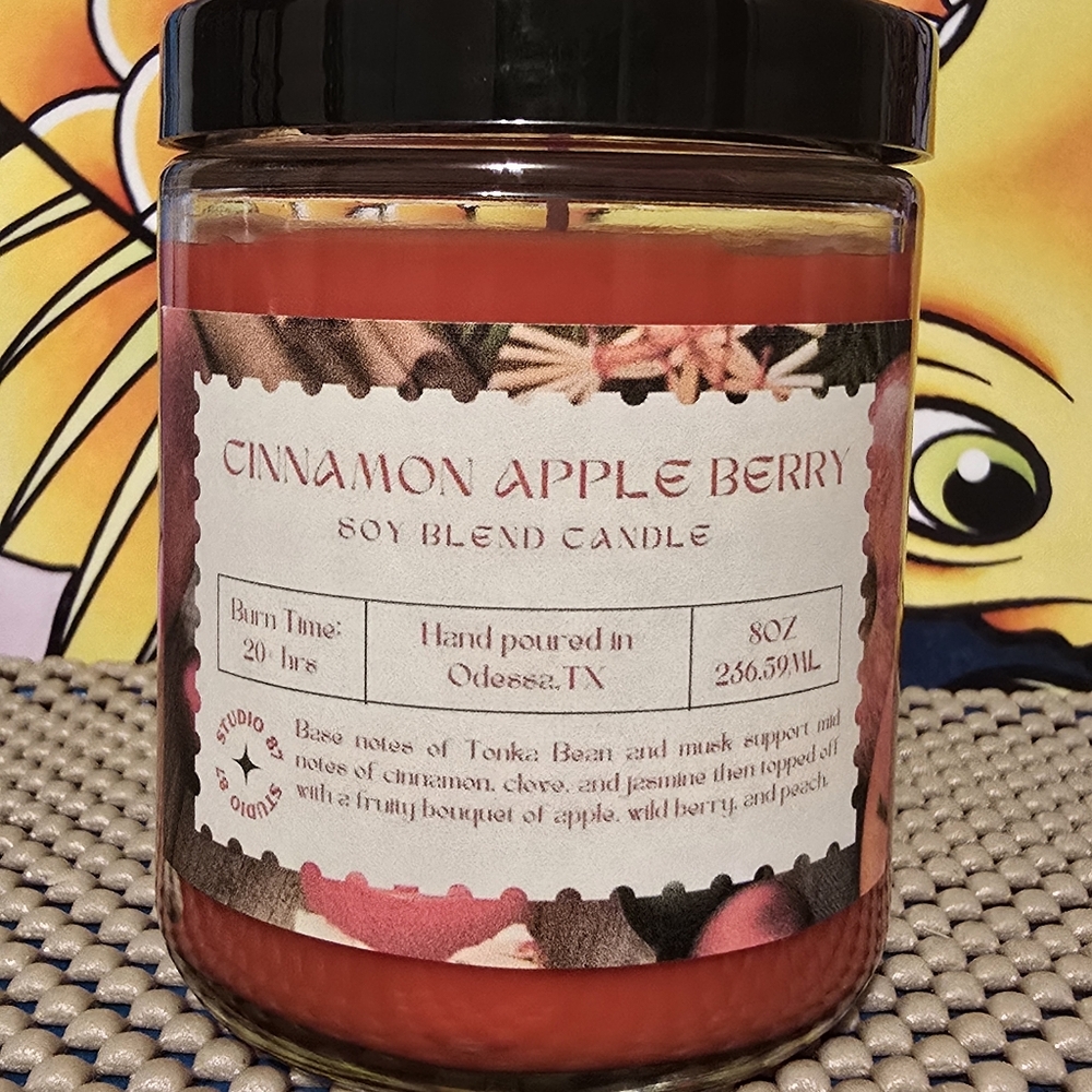Handmade soy blend scented candle